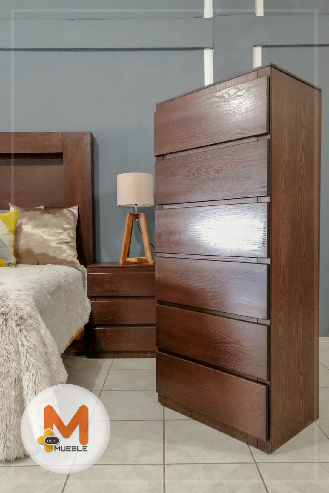 Cajonera Para Ropa De Madera Con 6 Cajones Comoda Muebles Modernas