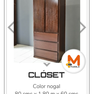 Clóset anexo chico nogal
