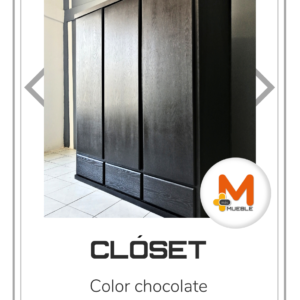 Clóset anexo grande chocolate