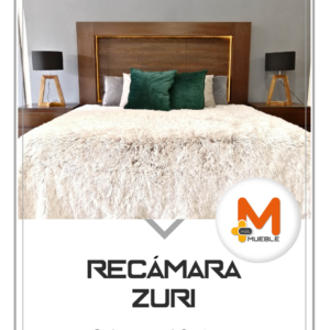 Recámara Zuri nogal 3 piezas