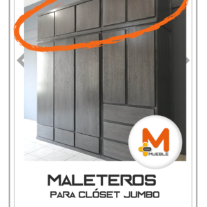 Par de Maleteros para Clóset Jumbo gris