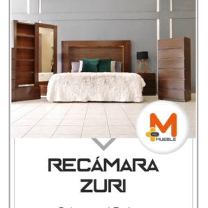 Recámara Zuri nogal 5 piezas