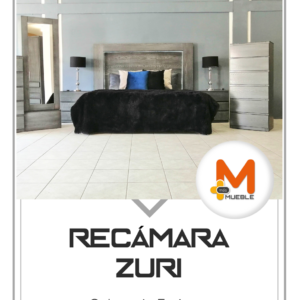 Recámara Zuri gris 5 piezas