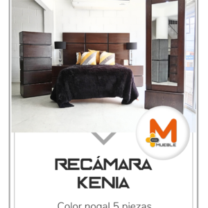 Recámara Kenia nogal 5 piezas