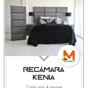 Recámara Kenia gris 4 piezas