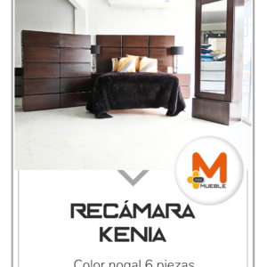 Recámara Kenia nogal 6 piezas