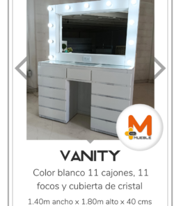 Vanity grande blanco