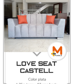 Love Seat Castell plata