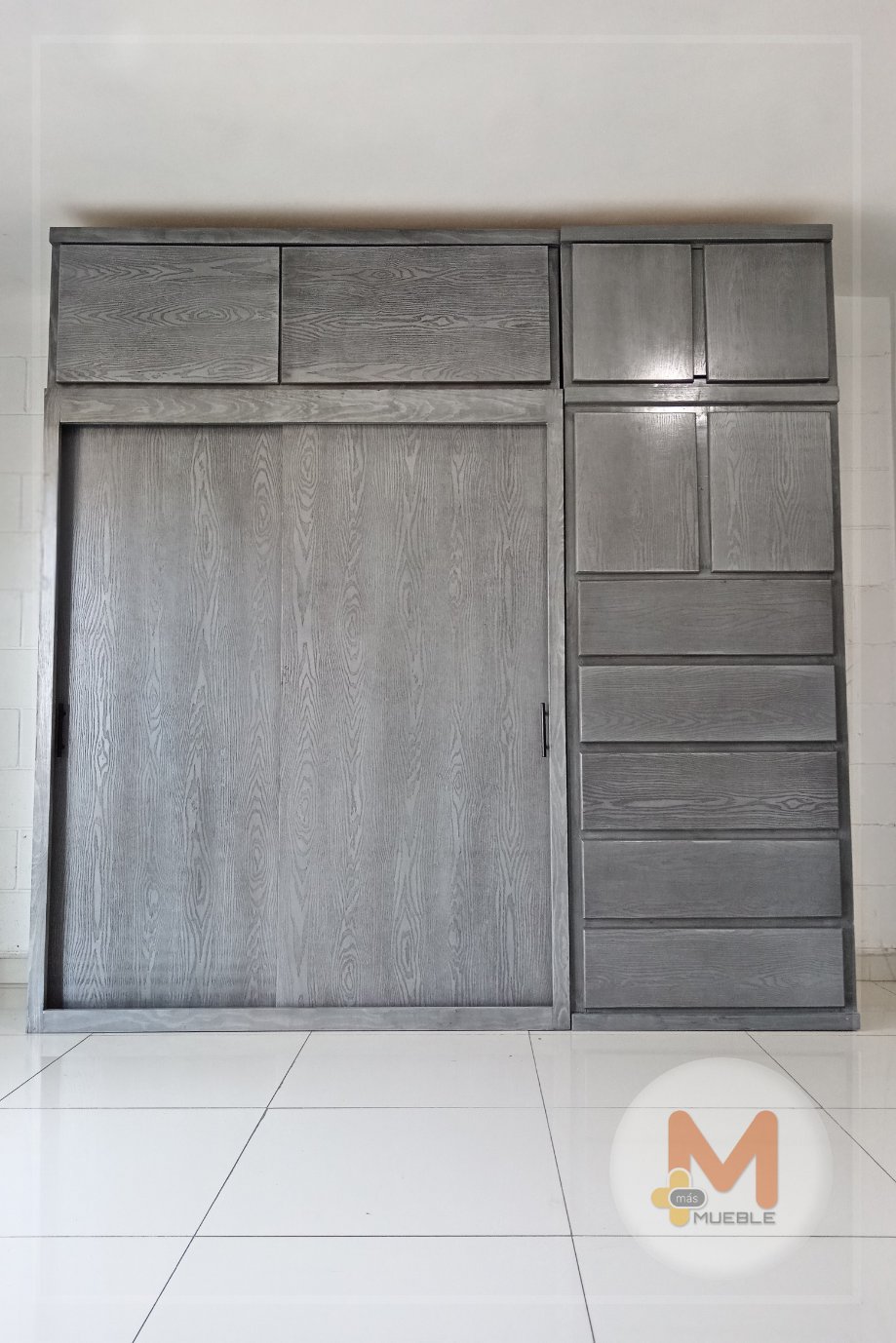 Clóset Mega Jumbo puertas corredizas gris - Image 3