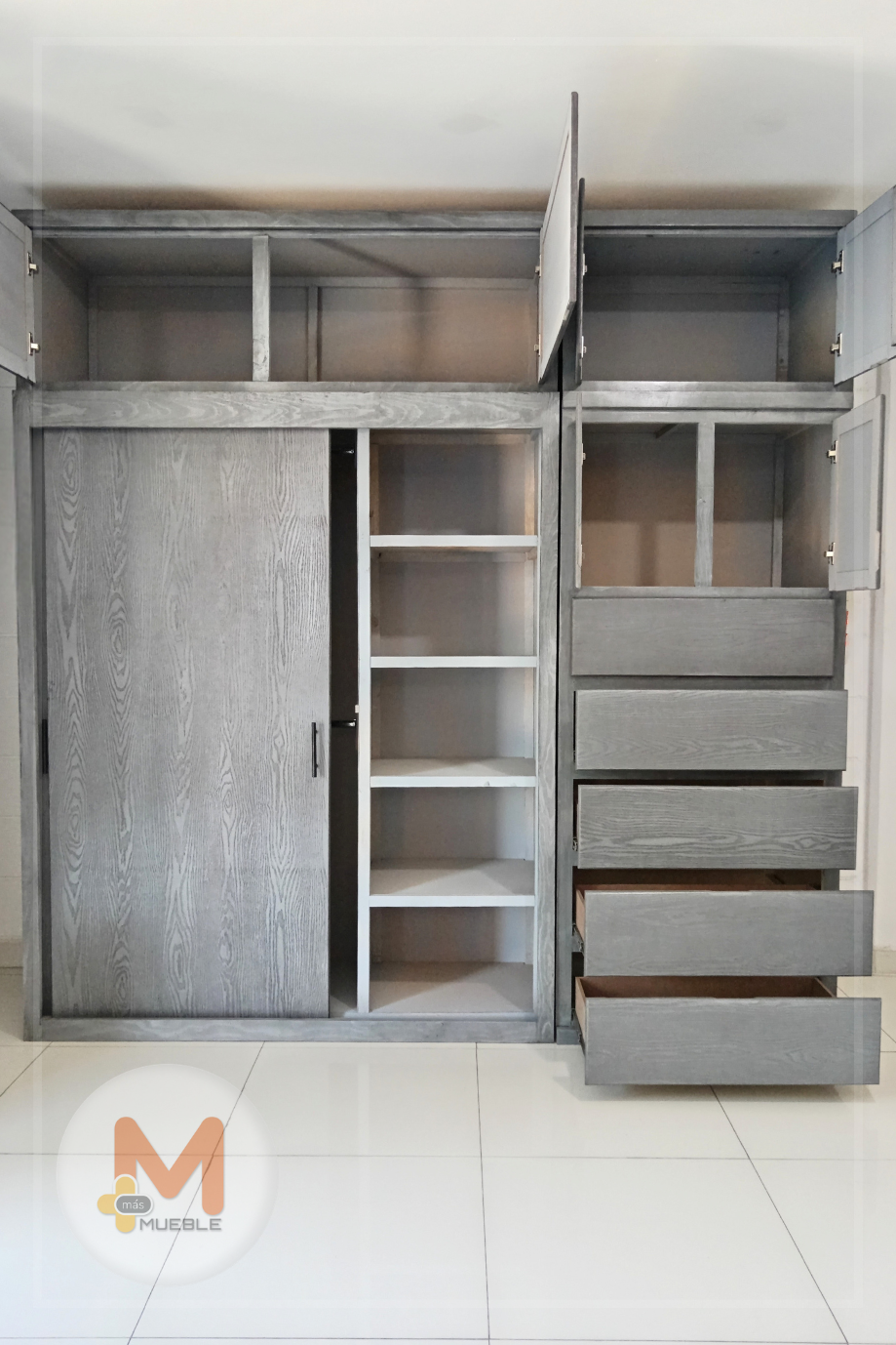 Clóset Mega Jumbo puertas corredizas gris - Image 4