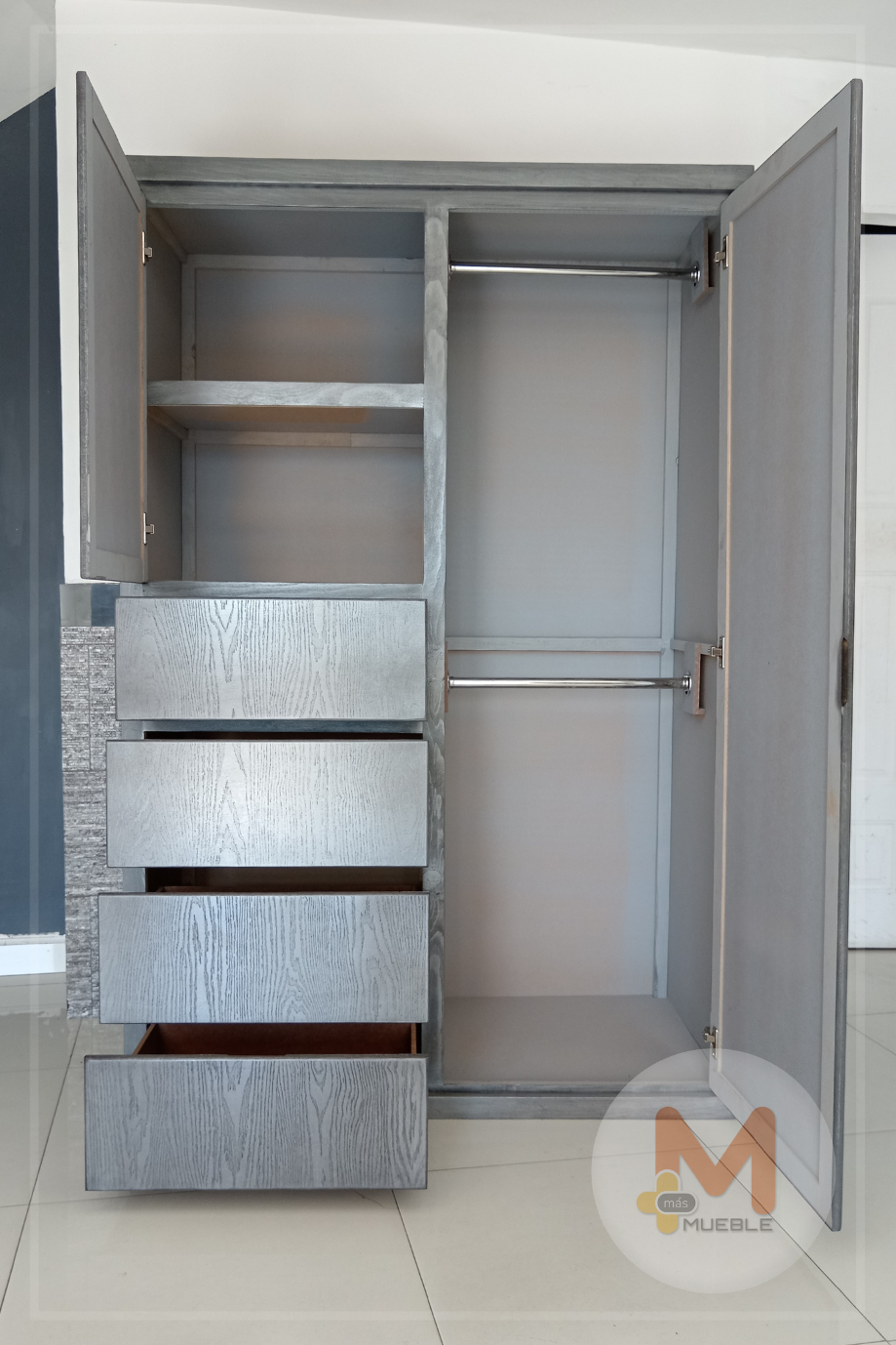 Ropero gris sin espejo - Image 6