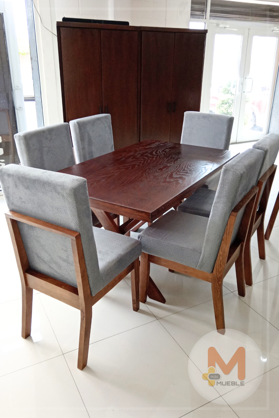 Comedor Mónaco nogal 6 sillas - Image 3